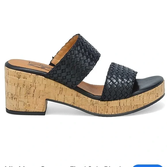 Miz Mooz Black Leather Sandal, Genna, NWOB, EU size 41/ US 10